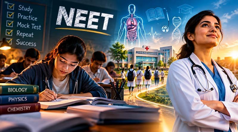 Describe the NEET aspirant and medical career journey